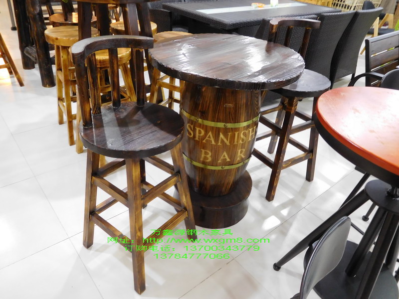 實木吧凳桌05