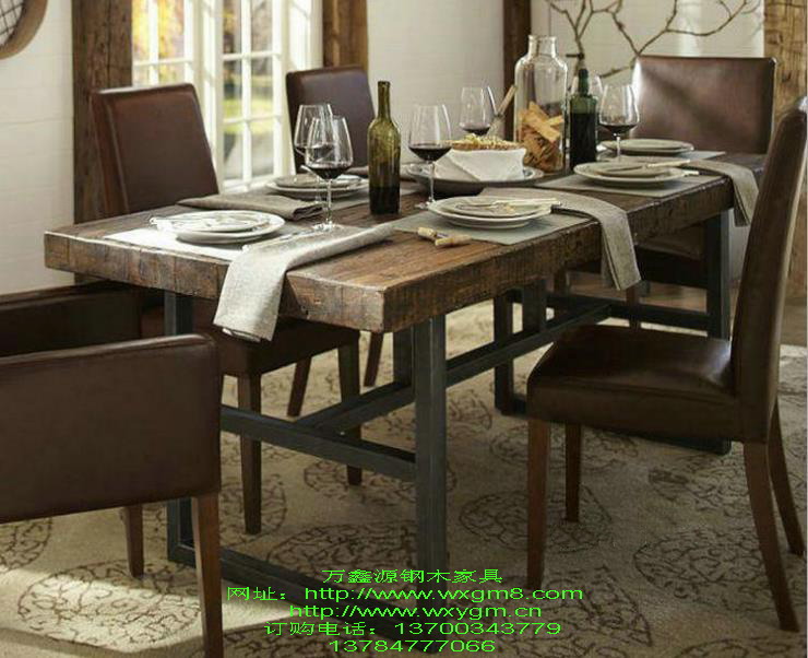 實木餐（cān）桌椅008